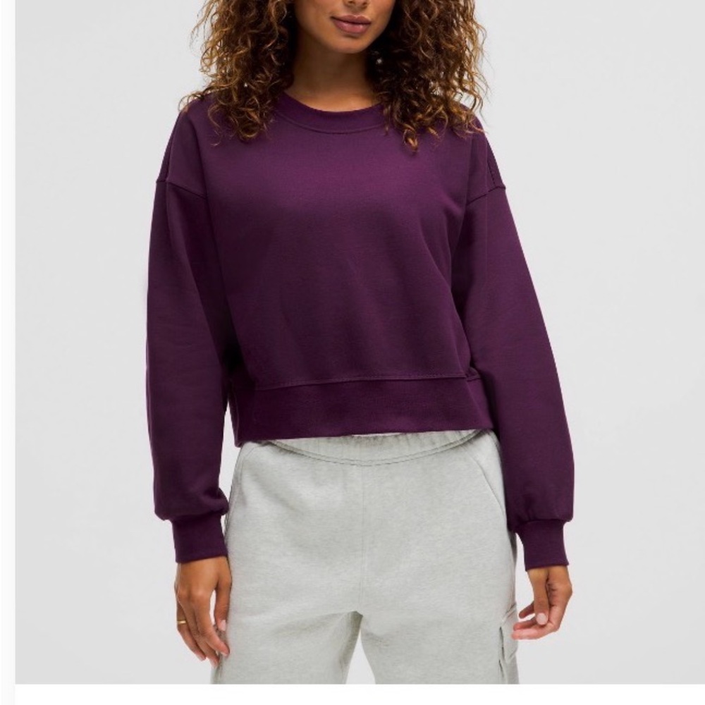 Lululemon Perfectly Oversized Cropped Crew French Terry
